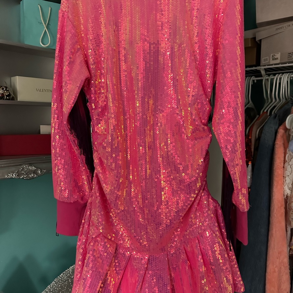 QUEEN OF SPARKLES Pink Sequin Dress